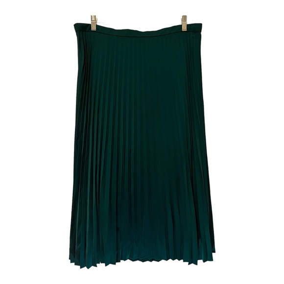 J. Crew NWT | Pleated MIDI Skirt Academic Green | 16 - Picture 11 of 15
